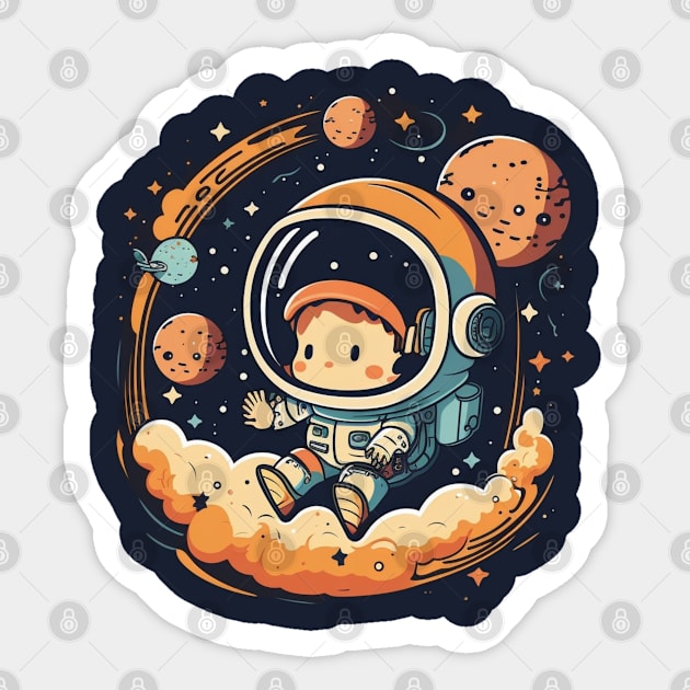 Cute Astronaut Sticker by Bakr